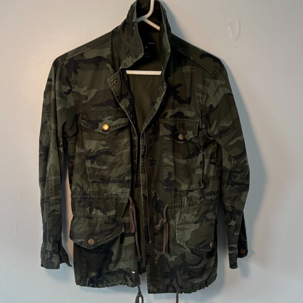 Aqua Camo Cargo Jacket